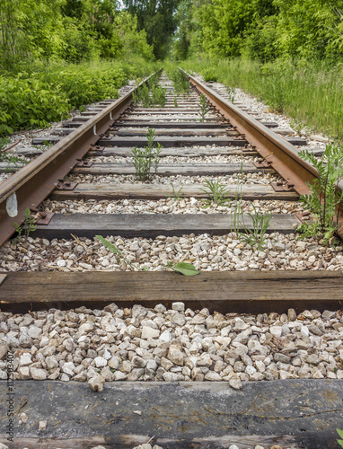 Old abandoned railway photo