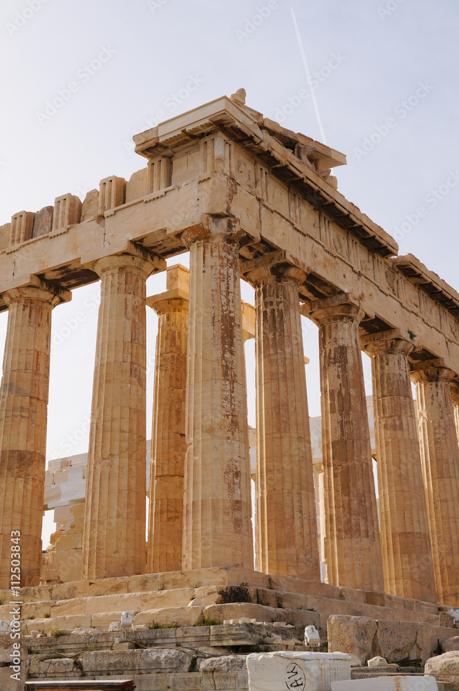 Obraz premium Parthenon temple on the Acropolis of Athens, Greece