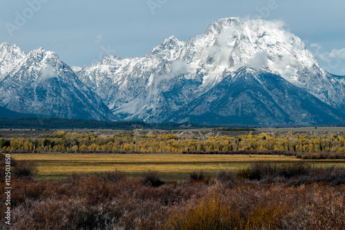 View of the Grand Teton Mountain Range