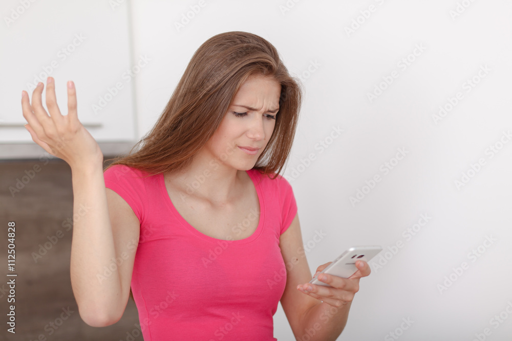Beautiful young girl with a mobile phone. Beautiful young girl with a mobile phone.