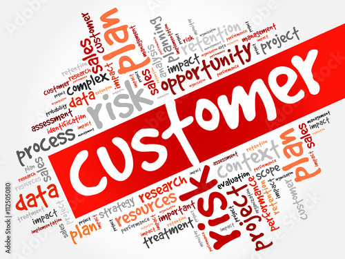 Customer word cloud, business concept