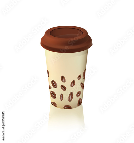 Coffee cup with silicone civer