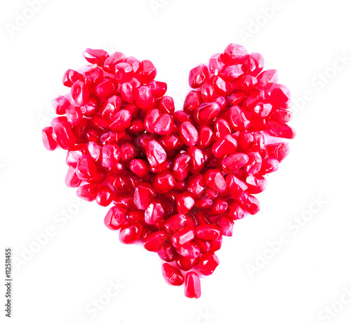 Heart from pomegranate