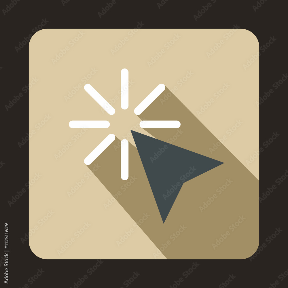 Cursor arrow selection icon, flat style Cursor arrow selection icon, flat style