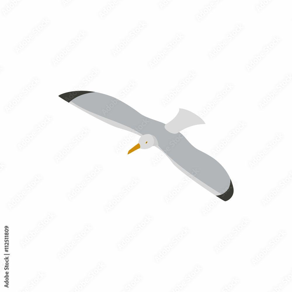 Fototapeta premium Seagull icon, isometric 3d style