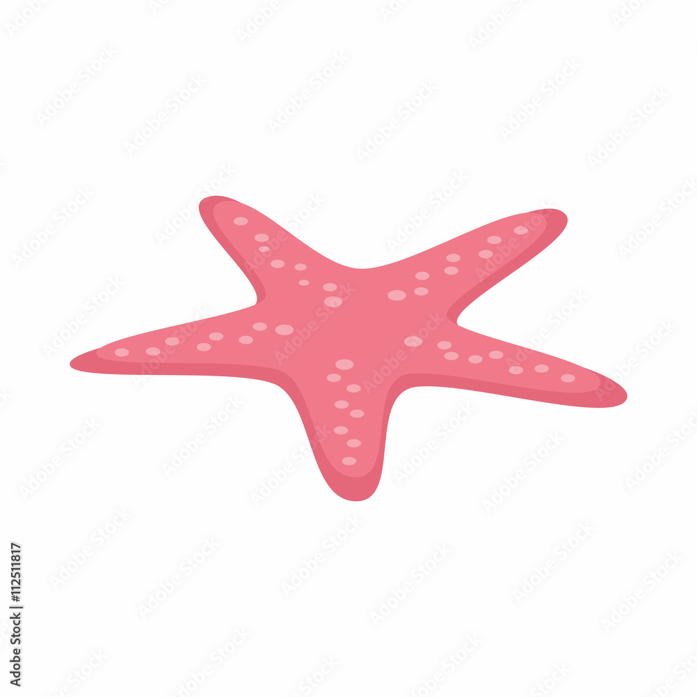 Obraz premium Starfish icon, isometric 3d style