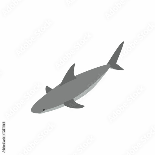 Shark icon  isometric 3d style