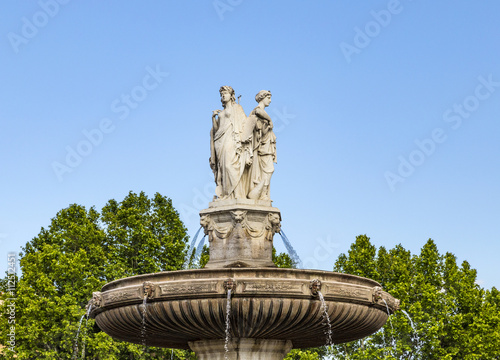 The Fontaine de la Rotonde fountain