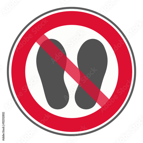 Schild betreten der Fläche verboten