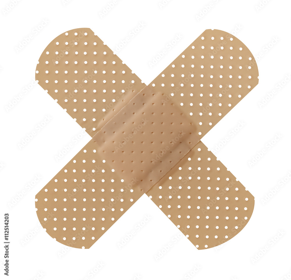 Cross adhesive bandage Cross adhesive bandage