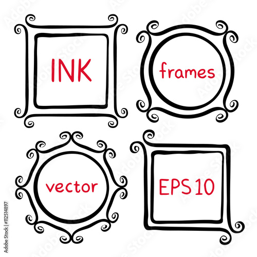 Whimsical brush frames