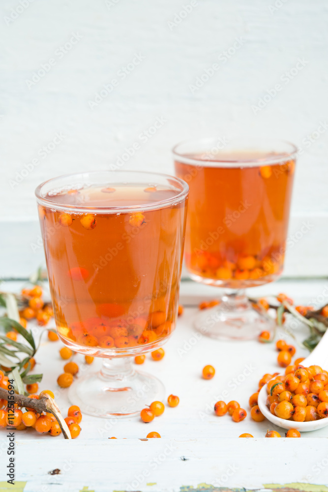 Healthy hot tea with a sea-buckthorn
Healthy hot tea with a sea-buckthorn
