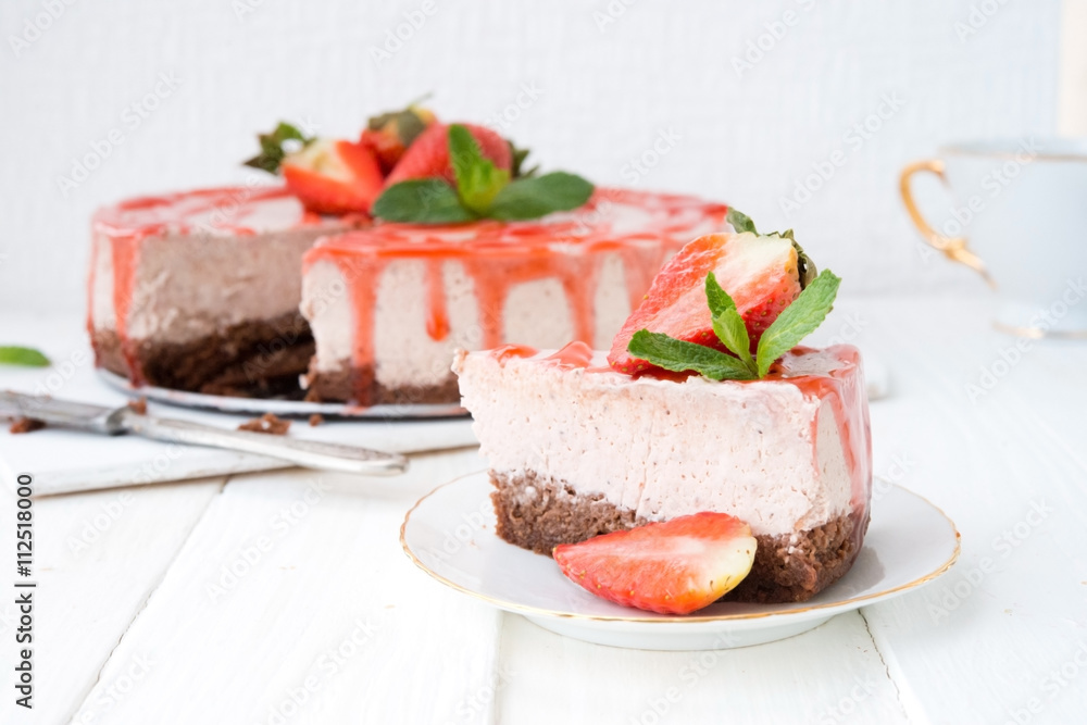 Strawberry cheesecake

