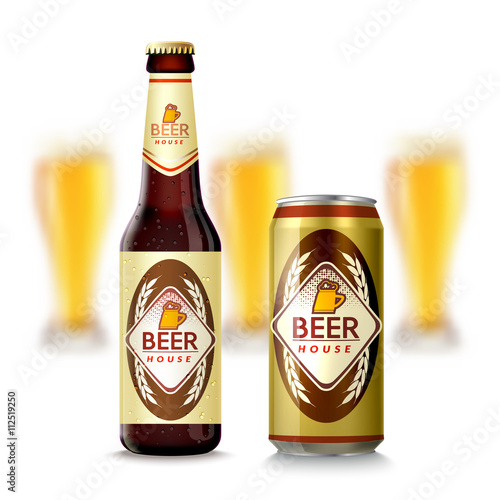 Beer Bottle And Can