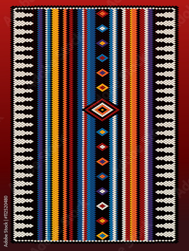 A Joyful Colors Asymmetric Design Traditional Rug