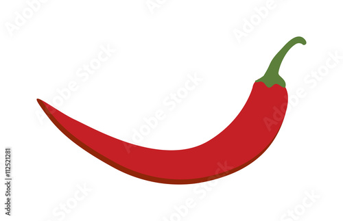 Red pepper vector illustration.