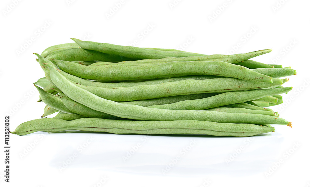 long bean isolated on white backgroound. long bean isolated on white backgroound.