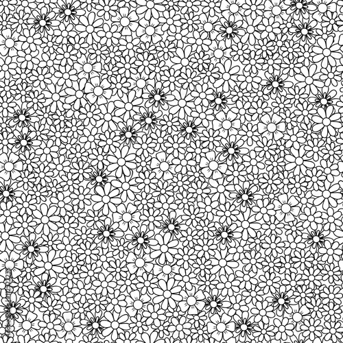 Fototapeta Naklejka Na Ścianę i Meble -  field of flowers seamless pattern