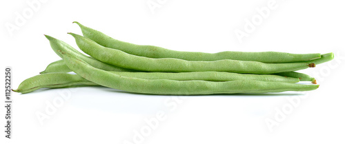 long bean isolated on white backgroound.