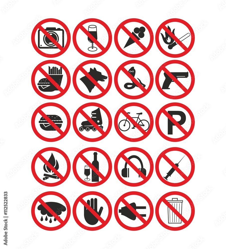 sign prohibiting sign prohibiting