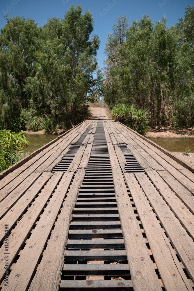 Fototapeta premium Old bridge, western Queensland, Australia