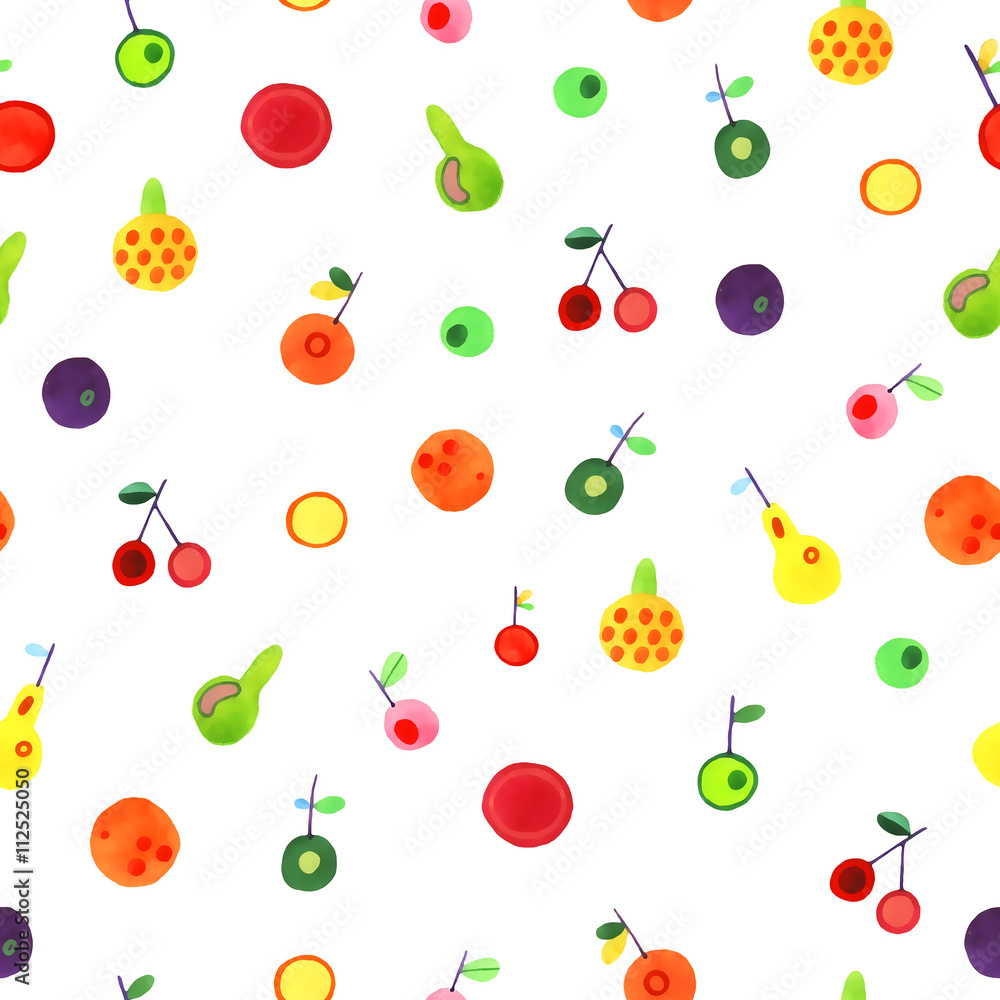watercolor fruit watercolor fruit