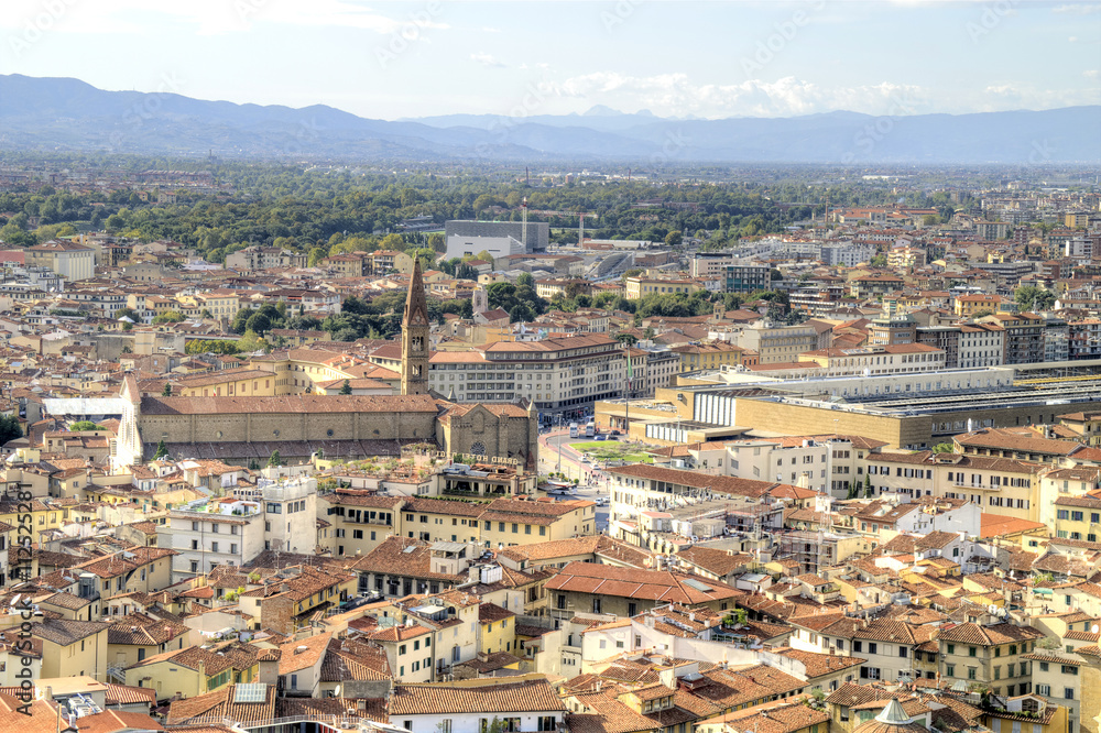 Florence. View from the height of bird flight