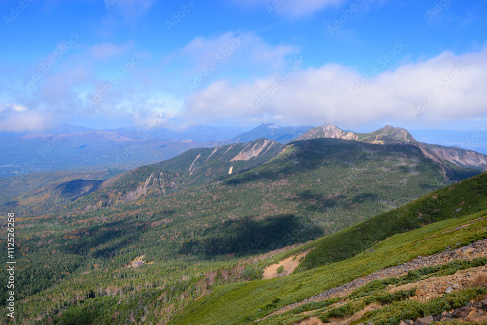 Fototapeta premium Mountains of Northern Yatsugatake in Nagano, Japan