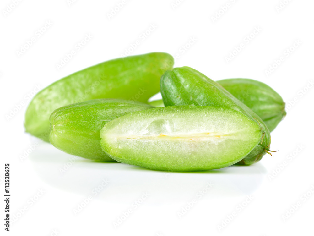 Bilimbi fruits isolated on a white background. Bilimbi fruits isolated on a white background.