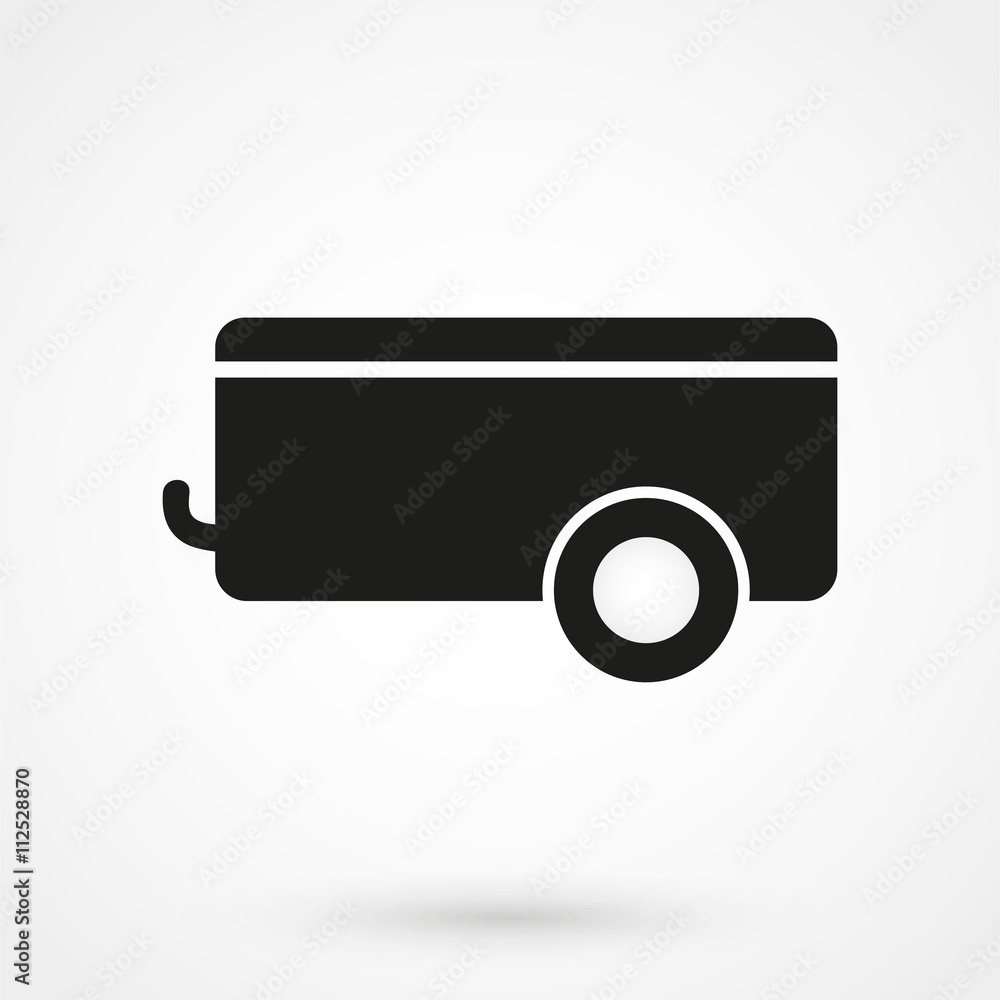 Car trailer Icon Car trailer Icon