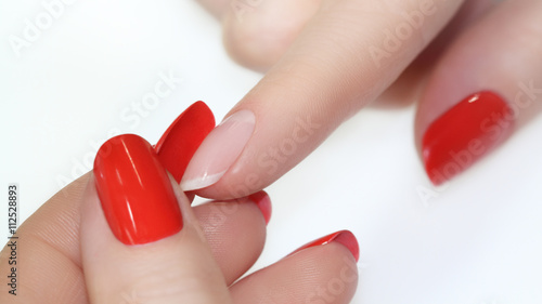 Nail Polish. Art Manicure. Colored Nail Polish. Beauty hands. Stylish Colorful Nails