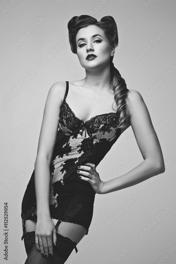 Fototapeta premium Retro pinup girl