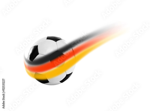 Fußball mit Deutschland Flagge