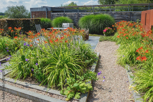 Beautiful garden idea in model gardens Appeltern, The Netherlands photo