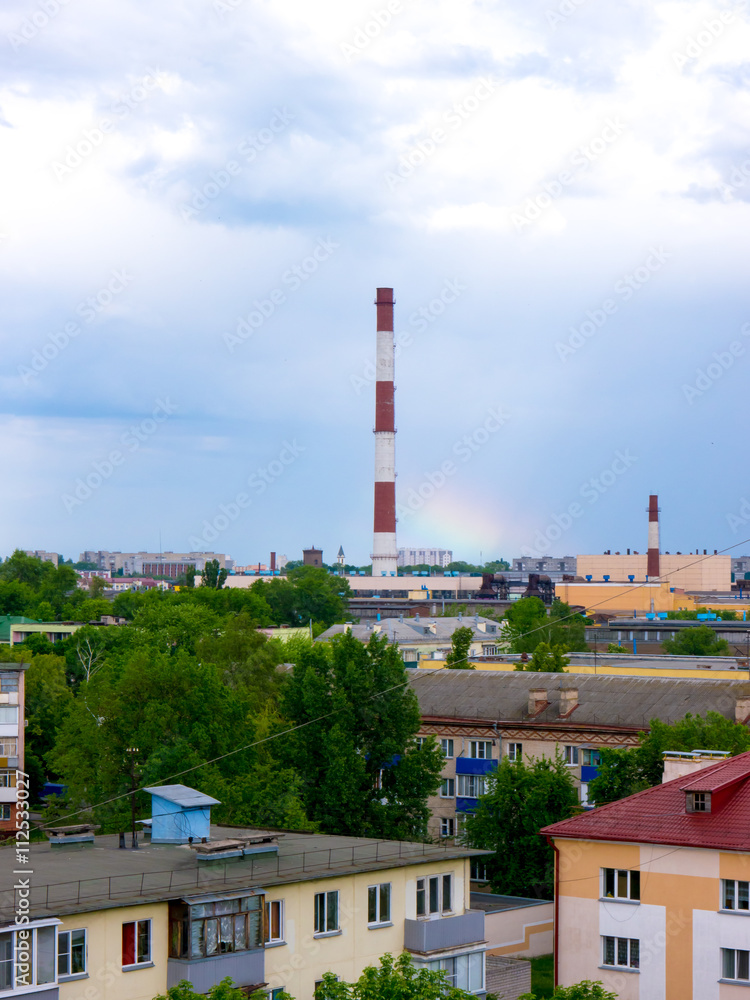 The Factory chimneys.