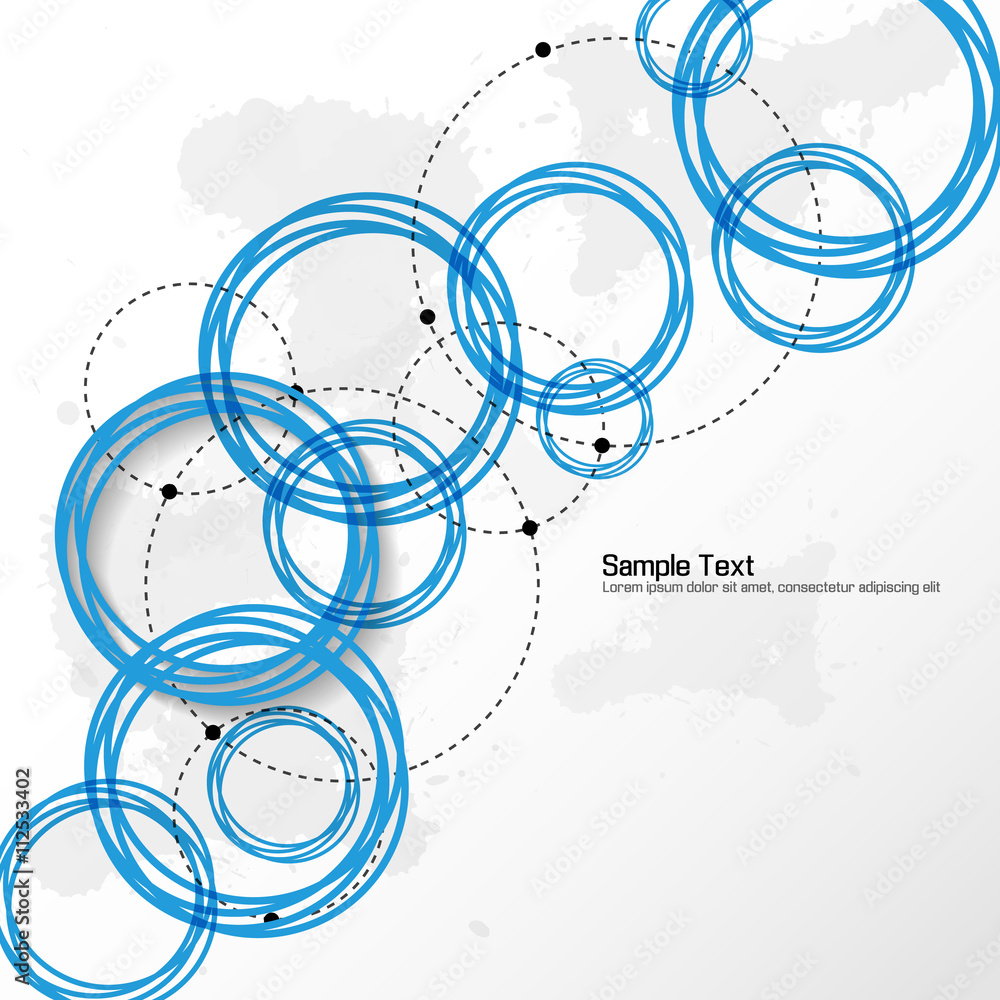 Overlapping Circles with Shadows Clean Background Overlapping Circles with Shadows Clean Background
