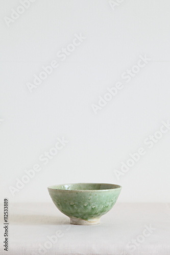 Japanese  Pottery - Bowl Light Green