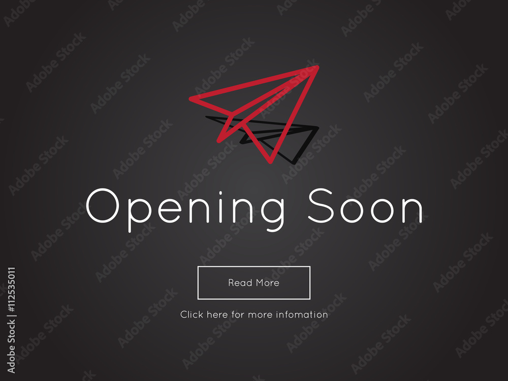 Opening Soon for website template Stock Vector | Adobe Stock