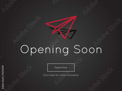 Opening Soon for website template