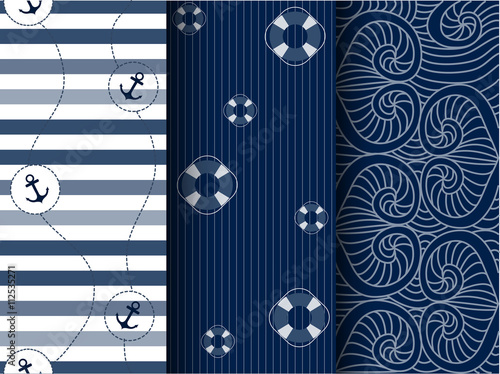 Collection of marine backgrounds 