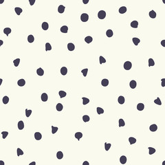 Acrylglasbilder Polka-Dot-Muster Schokoladenbraune Punkte auf Beige  © Fleur Paper Co.