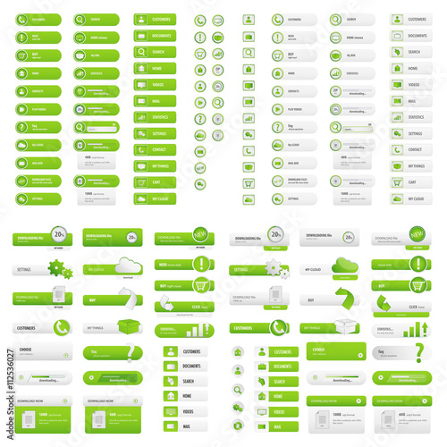Green user button set