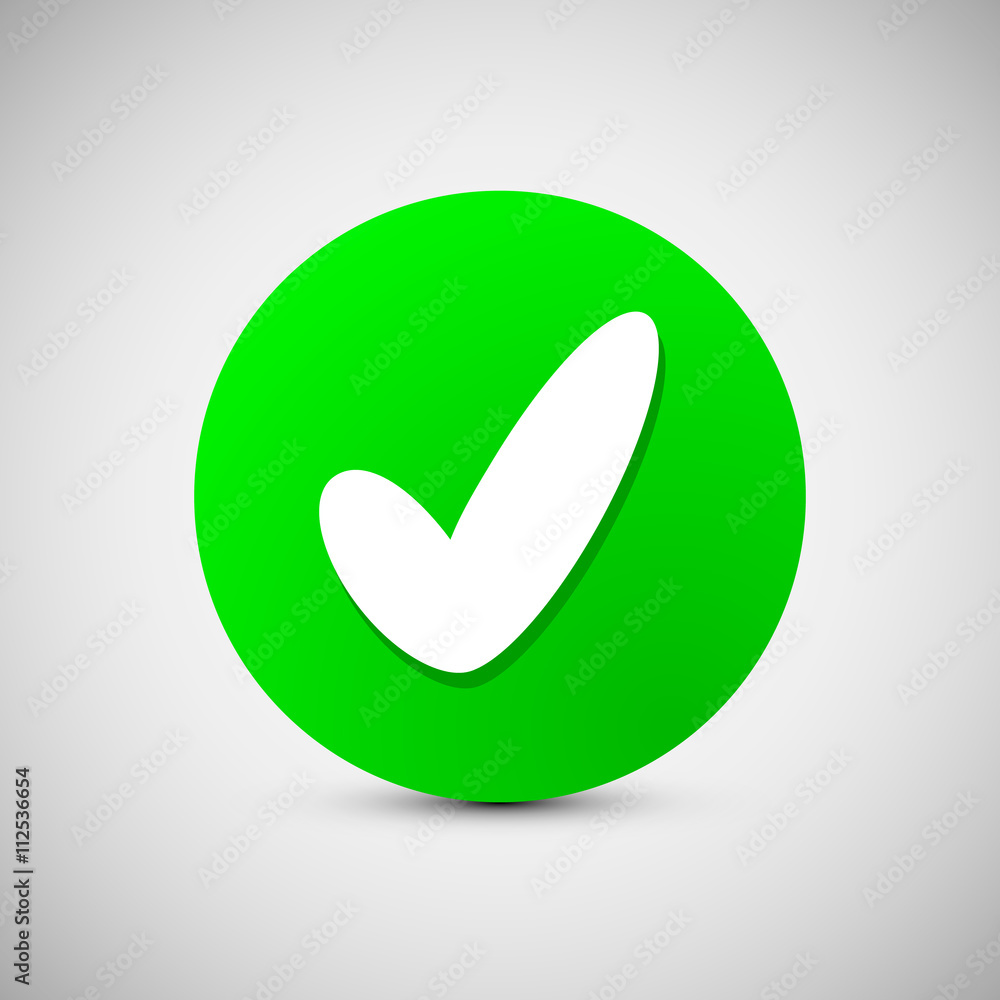 Check mark sign icon. Ok, Accept, Valid button. Check mark sign icon. Ok, Accept, Valid button.