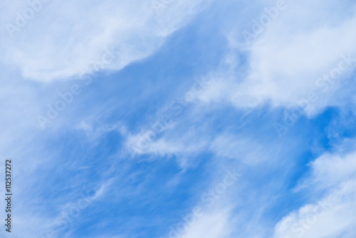 Fototapeta Naklejka Na Ścianę i Meble -  White fluffy clouds with blue sky
