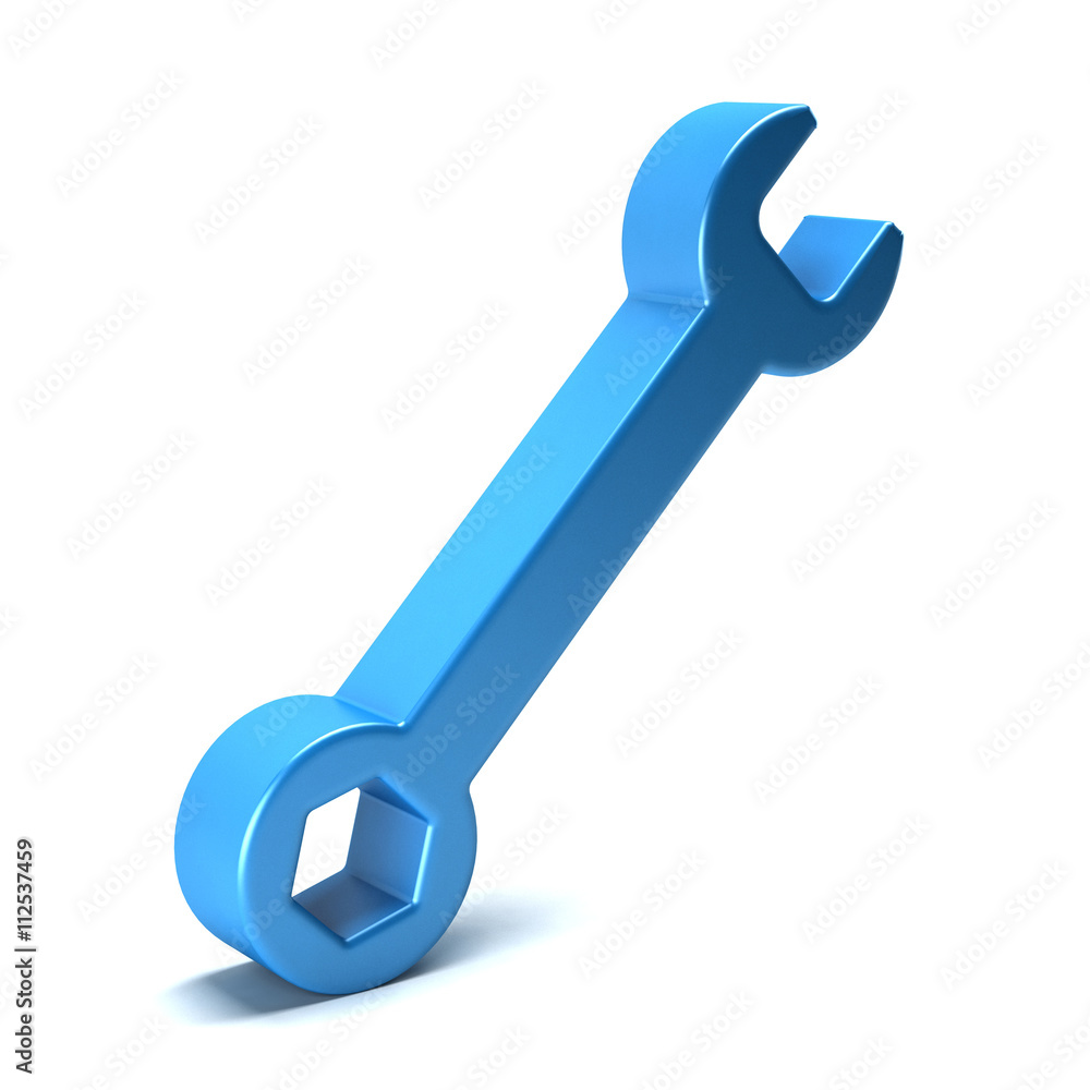 Wrench icon. 3D rendering illustratiion Wrench icon. 3D rendering illustratiion
