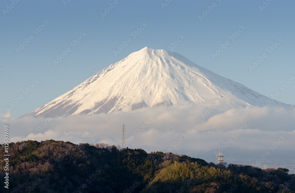 Mountain Fuji at sunset Japan