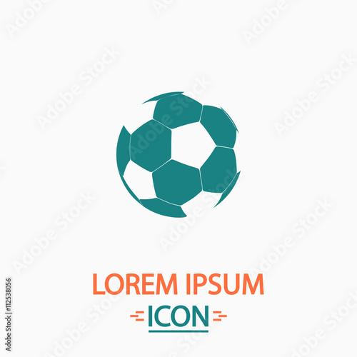 Soccer ball computer symbol