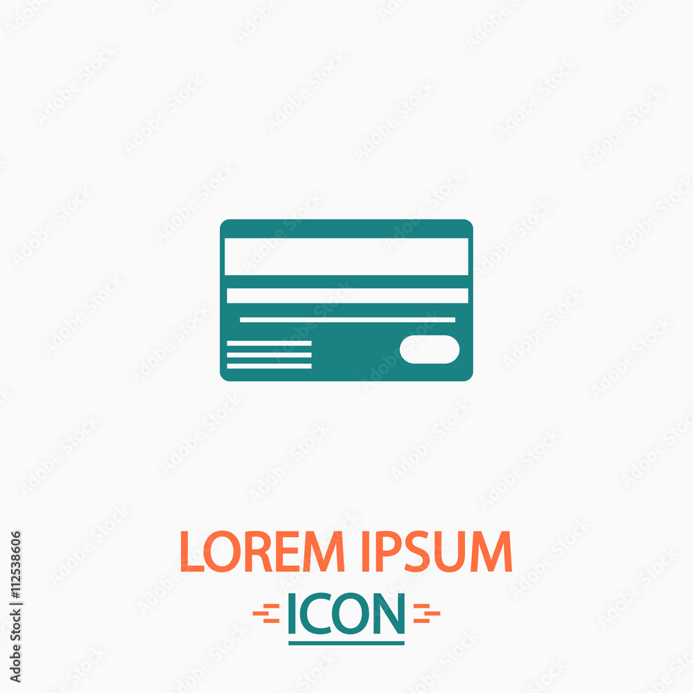 Credit card computer symbol Credit card computer symbol