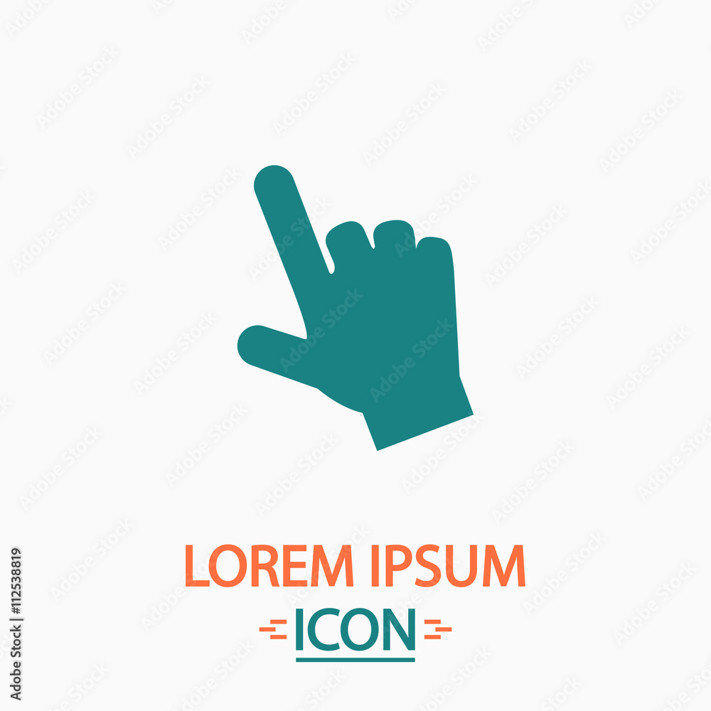 Fototapeta premium hand cursor computer symbol