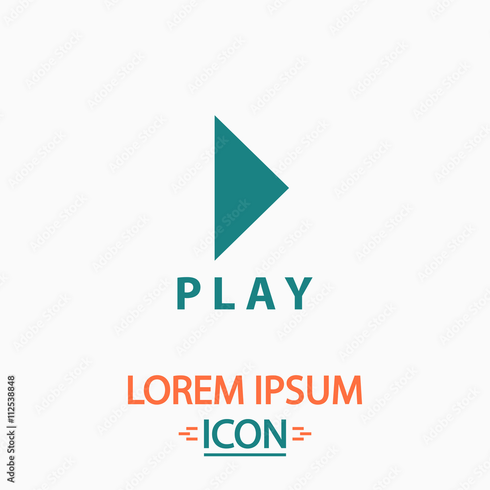Play button computer symbol Play button computer symbol